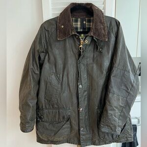 Barbour Bedale Vintage Waxed Jacket A100 Green size C40/102cm